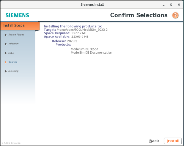 ModelSim Install Guide - Linux - ED&C Tech Center